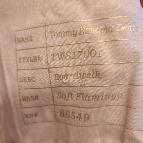 Tommy Bahama Denim Boardwalk Pink Floral 15" Clamdigger Shorts Size 30 - Picture 9 of 12